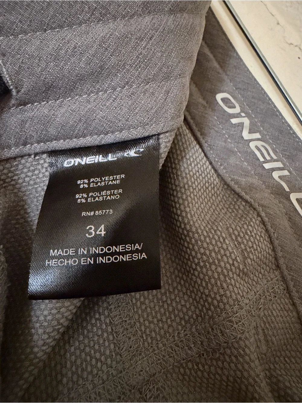 O'Neill Men's Gray Hybrid Cargo Shorts